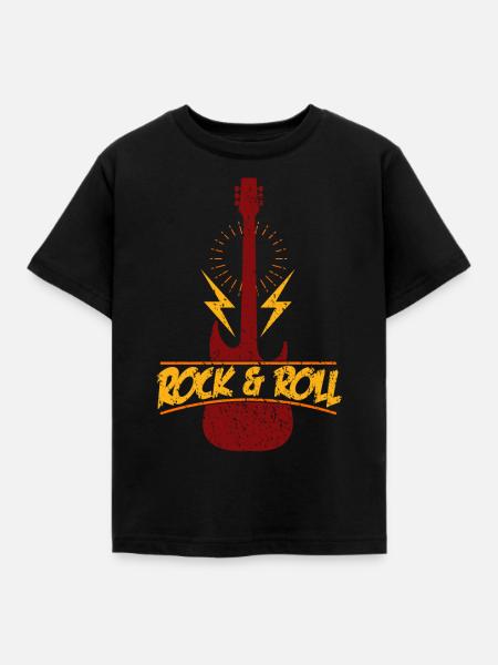 Rock n Roll - Kinder T-Shirt - Schwarz