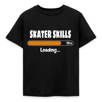 patins - T-shirt Enfant - noir - Devant - AI Model Kid Female (0cm)