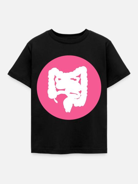 Darm- - Kinder T-Shirt - Schwarz