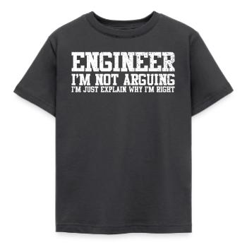 ingénieur - T-shirt Enfant - charbon - Devant - AI Model Kid Female (0cm)