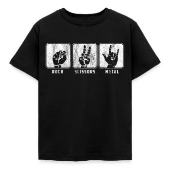 Musique rock métal - T-shirt Enfant - noir - Devant - AI Model Kid Female (0cm)