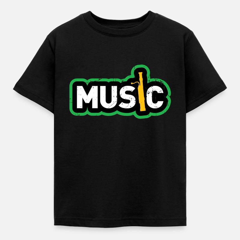 Fagott Geschenk Musiker - Kinder T-Shirt - Schwarz