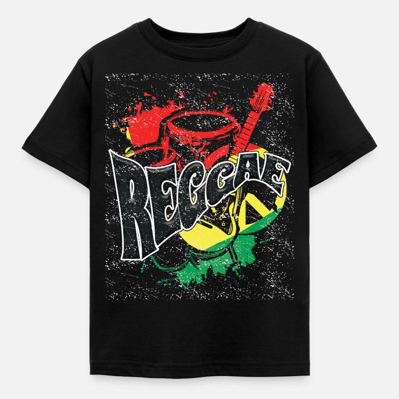 Reggae jamaïcain - T-shirt Enfant - noir