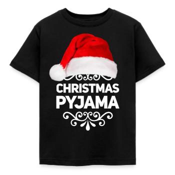 Pyjama de Noël - T-shirt Enfant - noir - Devant - AI Model Kid Female (0cm)
