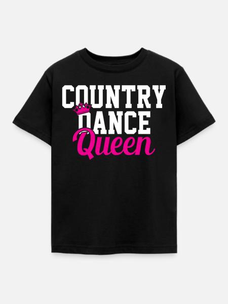 Country Dance Queen - Kinder T-Shirt - Schwarz