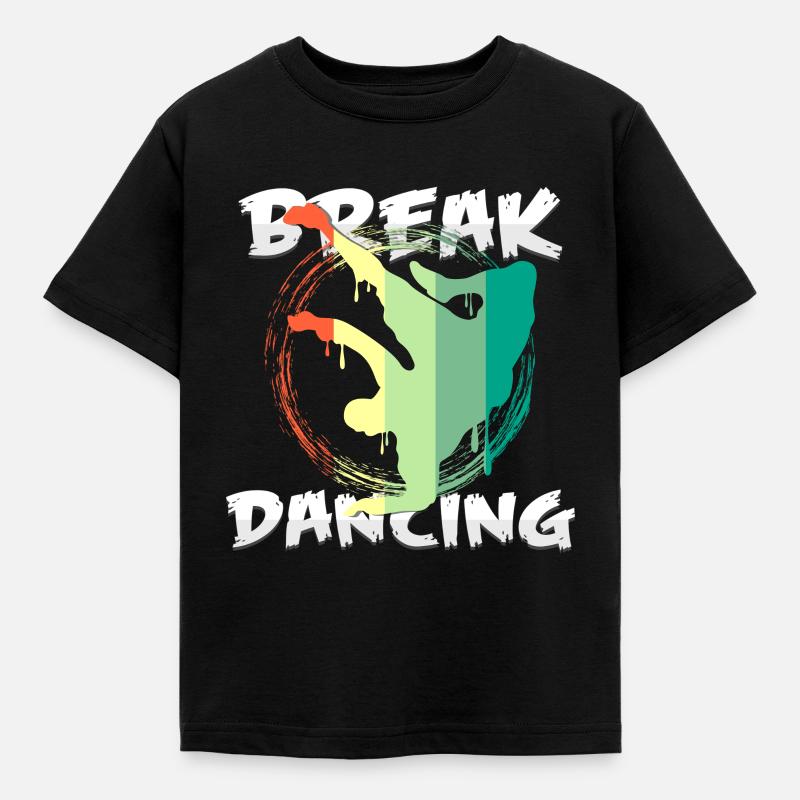 Breakdance - Kinder T-Shirt - Schwarz
