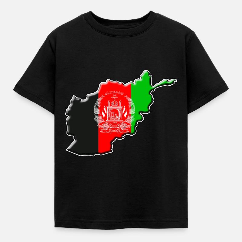 Drapeau afghanistan - T-shirt Enfant - noir