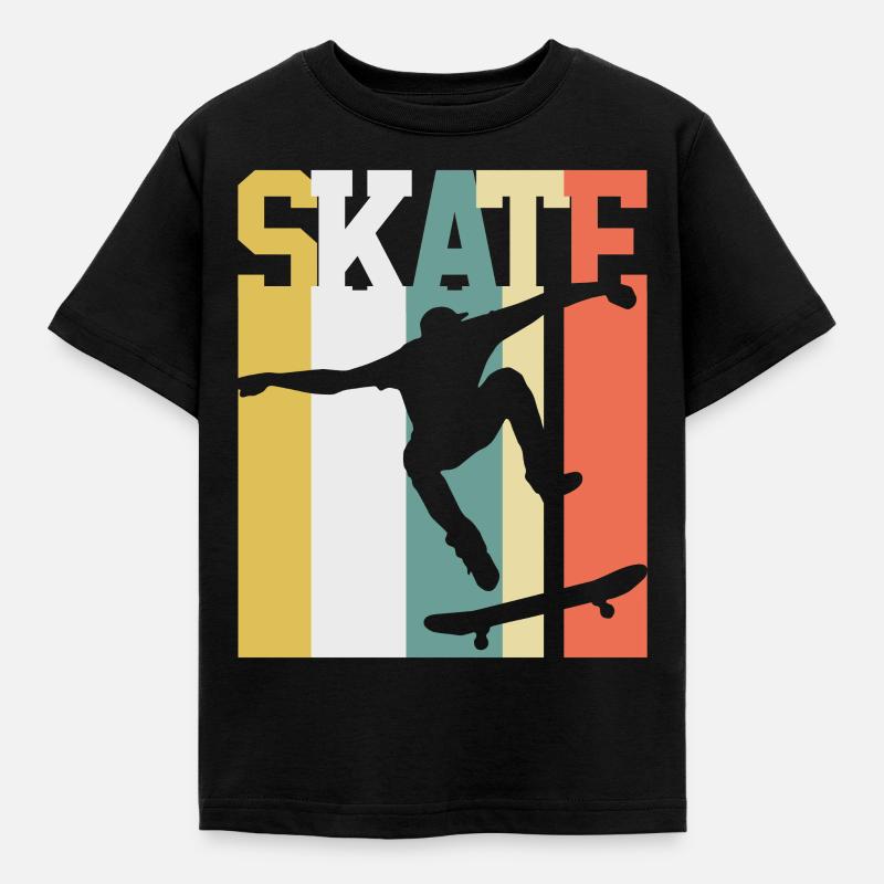 skateboarder - T-shirt Enfant - noir