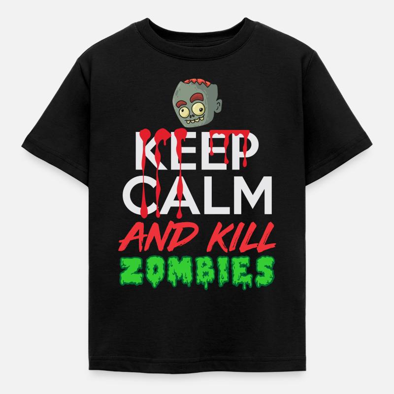 Keep Calm Zombie - Kids' T-Shirt - black