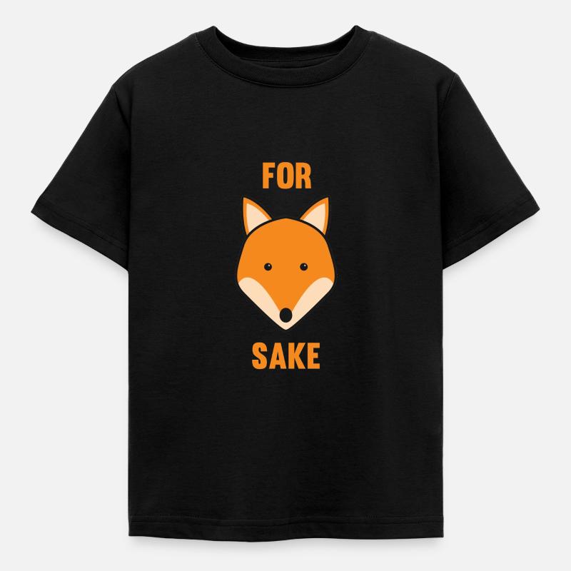 For Fox Sake - Kids' T-Shirt - black
