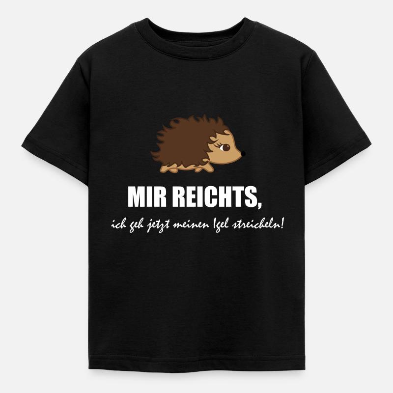 Igel - Kinder T-Shirt - Schwarz