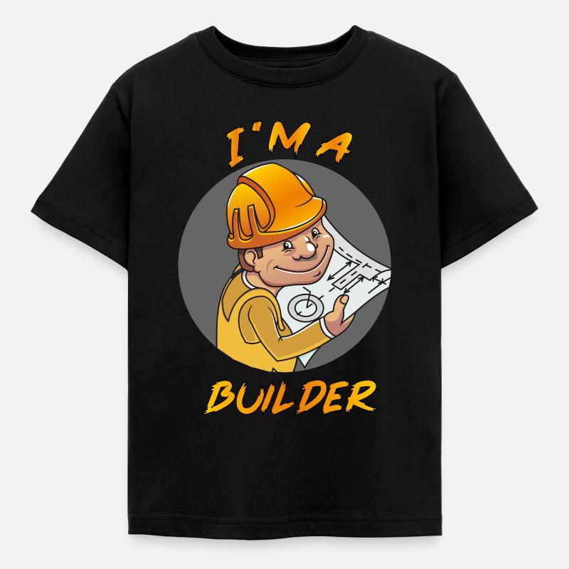 constructeur - T-shirt Enfant - noir