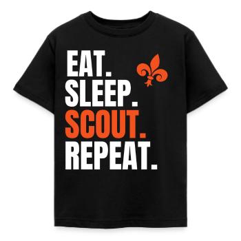 scout - T-shirt Enfant - noir - Devant - AI Model Kid Female (0cm)