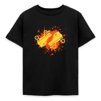 patins - T-shirt Enfant - noir - Devant - AI Model Kid Female (0cm)
