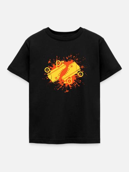 Rollschuhe - Kinder T-Shirt - Schwarz