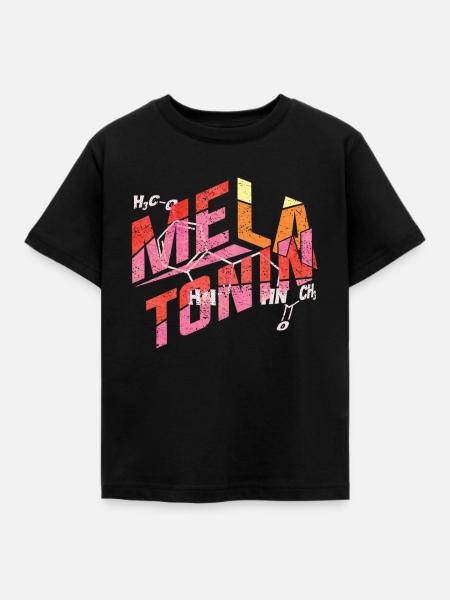 Melatonin-Formel - Kinder T-Shirt - Schwarz