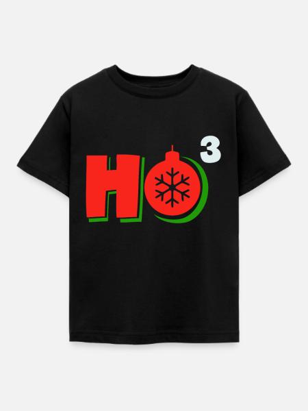 Weihnachtsmann - Kinder T-Shirt - Schwarz