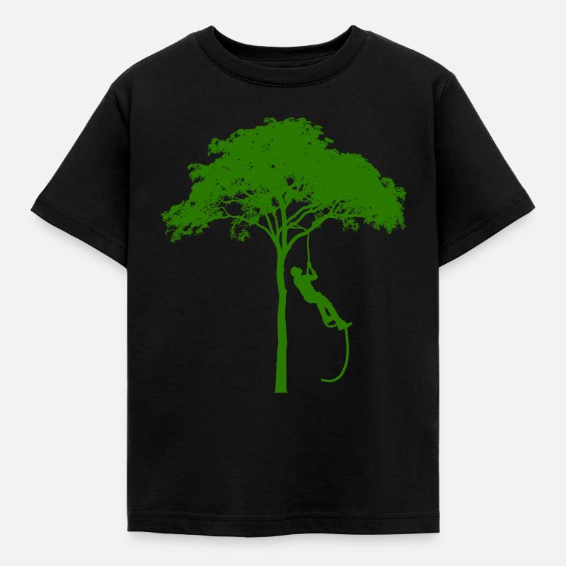grimpeurs d'arbres - T-shirt Enfant - noir