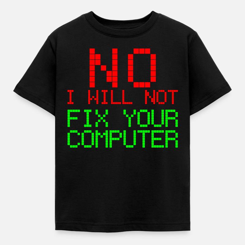 Informatique Software Engineer Programmer Code - T-shirt Enfant - noir