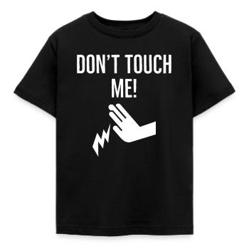Ne touche pas - T-shirt Enfant - noir - Devant - AI Model Kid Female (0cm)