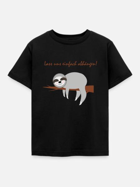 Einfach abhängen - Kinder T-Shirt - Schwarz