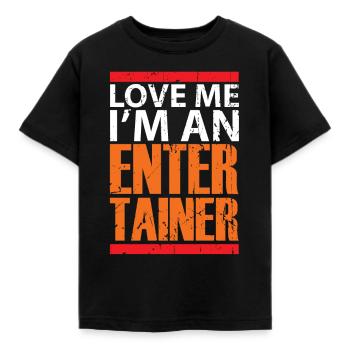 Entertainer comedian gift funny - Kids' T-Shirt - black - Front - AI Model Kid Female (0cm)