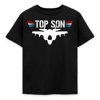 Top Son Pilot Jet Vater Sohn Partnerlook - Kinder T-Shirt - Schwarz - Vorne - AI Model Kid Female (0cm)