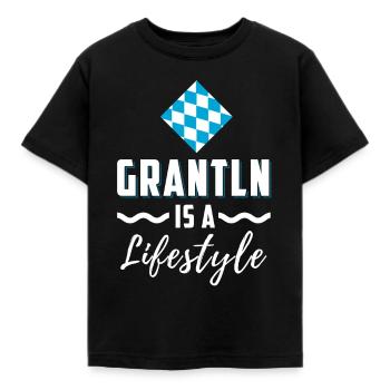 Grantln est un style de vie - T-shirt Enfant - noir - Devant - AI Model Kid Female (0cm)