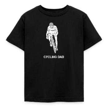 Cycling Dad Rennrad Radsport Papa Fahrrad - Kinder T-Shirt - Schwarz - Vorne - AI Model Kid Female (0cm)