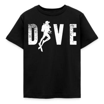 Diving - Kinder T-Shirt - Schwarz - Vorne - AI Model Kid Female (0cm)