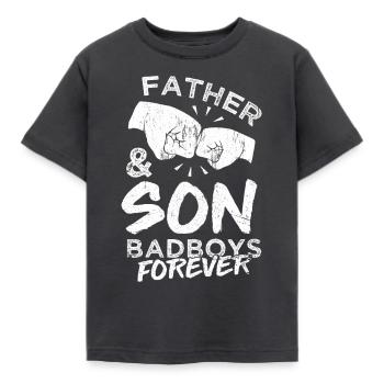 Père et fils vilain - T-shirt Enfant - charbon - Devant - AI Model Kid Female (0cm)