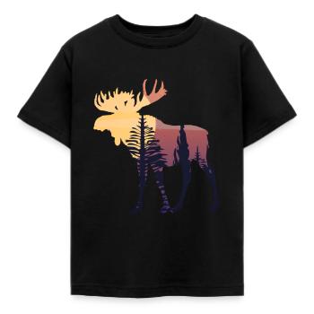 élan - T-shirt Enfant - noir - Devant - AI Model Kid Female (0cm)