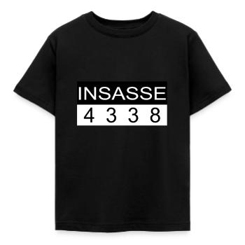 Détenu prisonnier condamné prison prison outfit - T-shirt Enfant - noir - Devant - AI Model Kid Female (0cm)