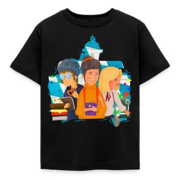 Cadeau étudiant du campus universitaire de Bavière - T-shirt Enfant - noir - Devant - AI Model Kid Female (0cm)