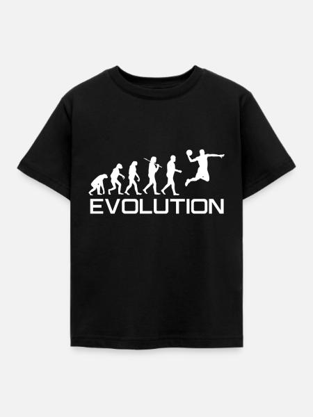 Handball Evolution - Kinder T-Shirt - Schwarz