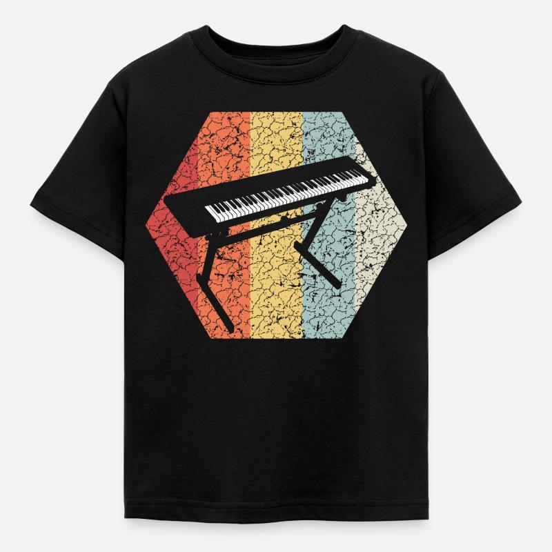 Keyboard - Kinder T-Shirt - Schwarz