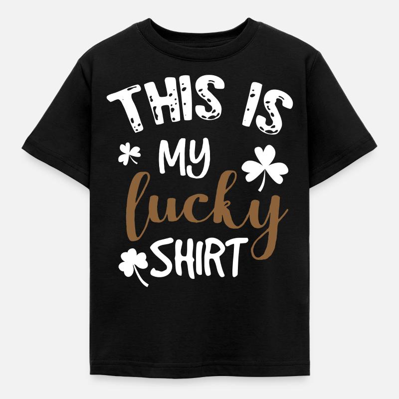 This is my Lucky shirt - Kinder T-Shirt - Schwarz