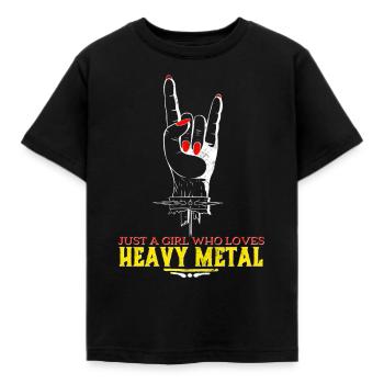 Heavy Metal - T-shirt Enfant - noir - Devant - AI Model Kid Female (0cm)