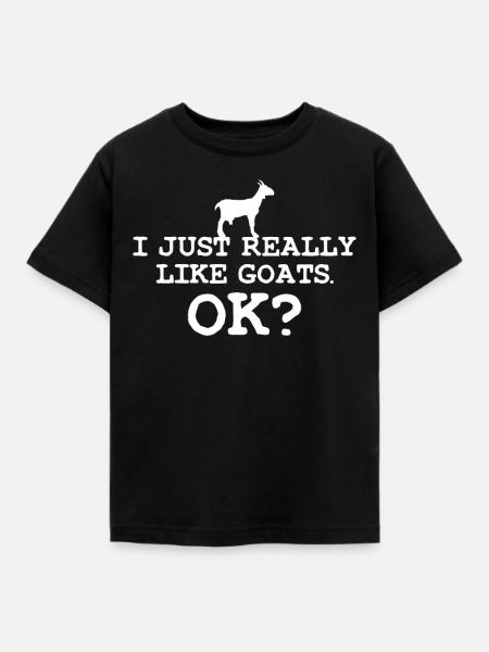Ziegen Ziegen Ziegen - Kinder T-Shirt - Schwarz