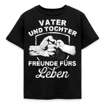 Vater und Tochter Papa Daddy Dad Paps Geschenk - Kinder T-Shirt - Schwarz - Vorne - AI Model Kid Female (0cm)