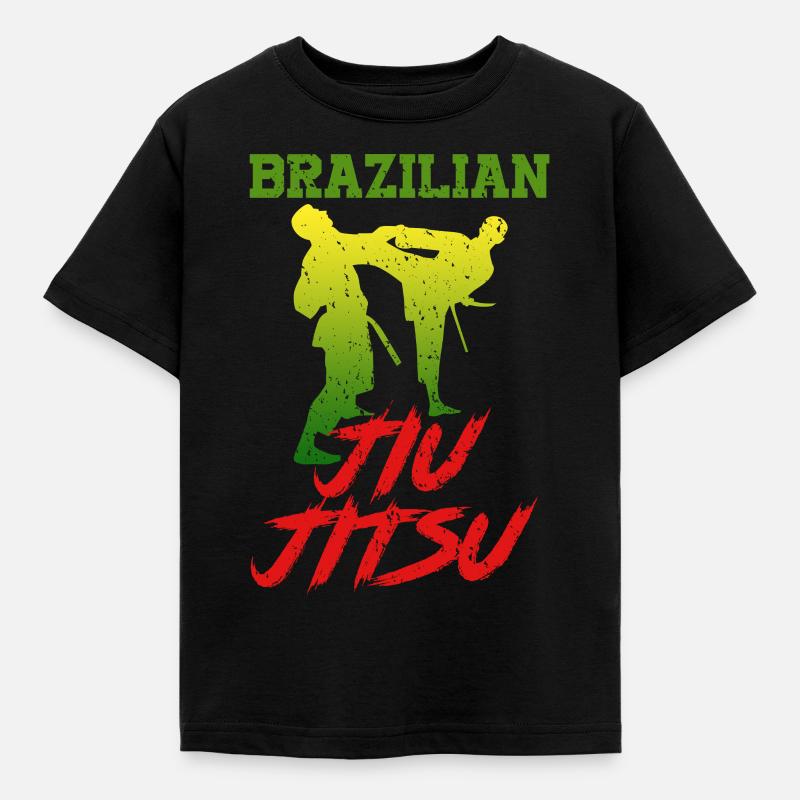 Brazilian Jiu Jitsu gave - Børne-T-shirt - sort