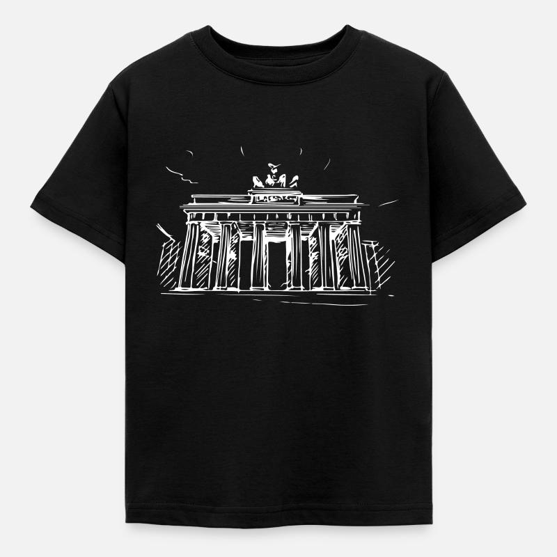 Berlin - Brandenburger Tor - Kinder T-Shirt - Schwarz