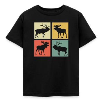 élan - T-shirt Enfant - noir - Devant - AI Model Kid Female (0cm)
