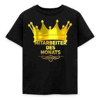 Employé du mois - T-shirt Enfant - noir - Devant - AI Model Kid Female (0cm)