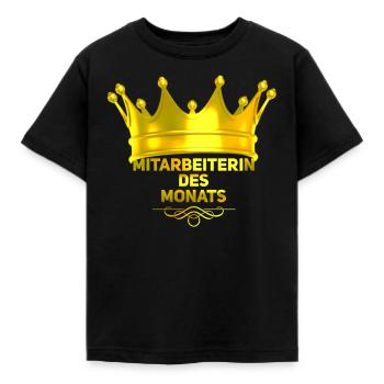 Employé du mois - T-shirt Enfant - noir - Devant - AI Model Kid Female (0cm)