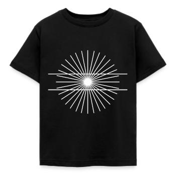 Optische Täuschung Geschenk Gleich Lang Parallel - Kinder T-Shirt - Schwarz - Vorne - AI Model Kid Female (0cm)