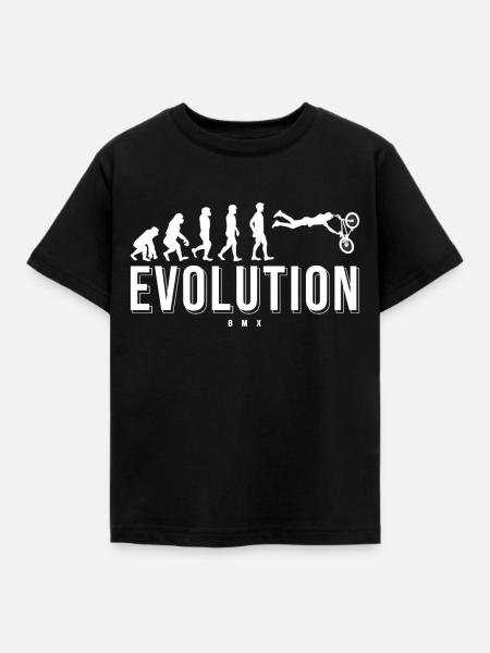 BMX Evolution Geschenk - Kinder T-Shirt - Schwarz