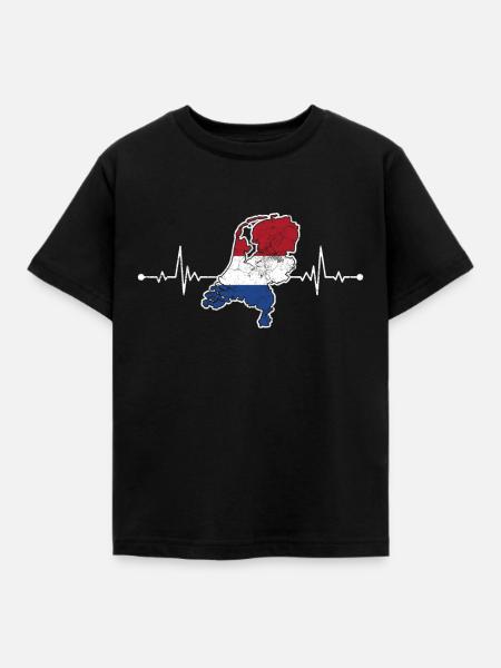 Holland - Kinder T-Shirt - Schwarz