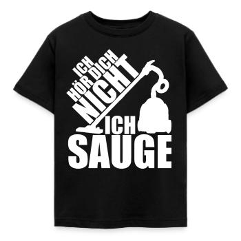 Je ne t'entends pas je suce t-shirt femme au foyer femme - T-shirt Enfant - noir - Devant - AI Model Kid Female (0cm)