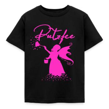 putzfee femme de ménage femmes femmes doux T-shirt - T-shirt Enfant - noir - Devant - AI Model Kid Female (0cm)